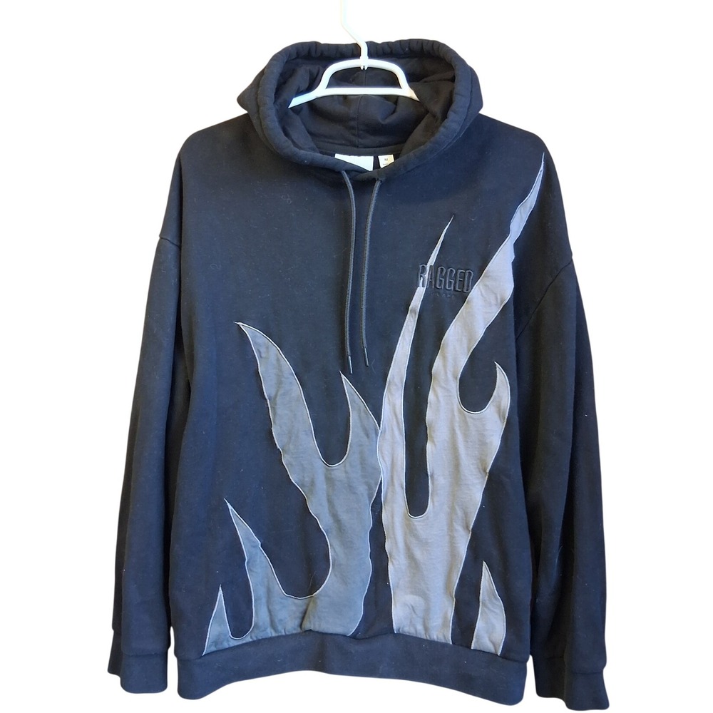 Ragged Priest Scorch Black & Grey Hoodie Zumiez Medium EUC‎